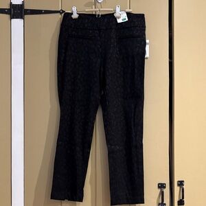 Women’s new with tags  Black Patterned Pants